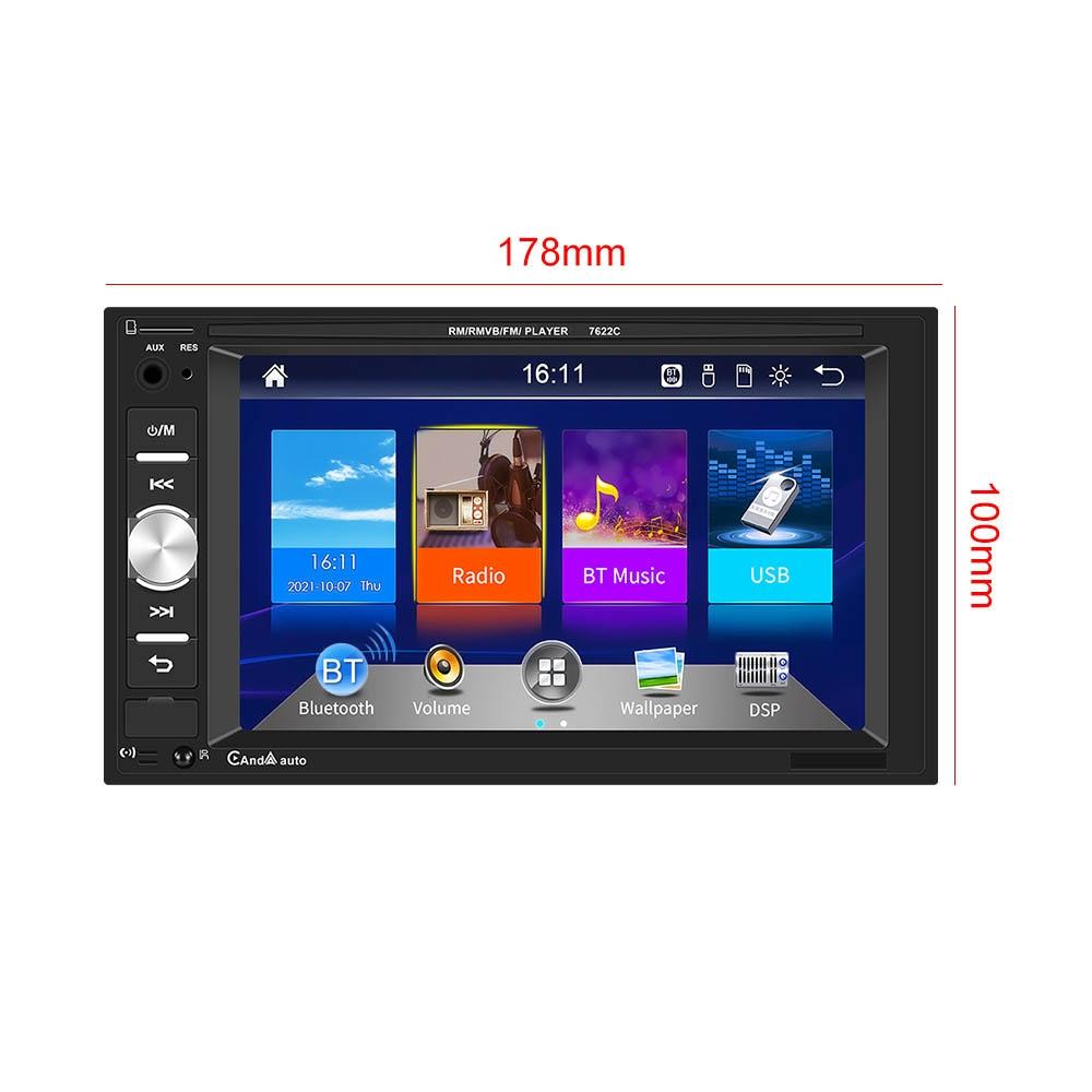 6.2 Inch Dual Spindle Hd Car Mp5 Player + Ahd Camera