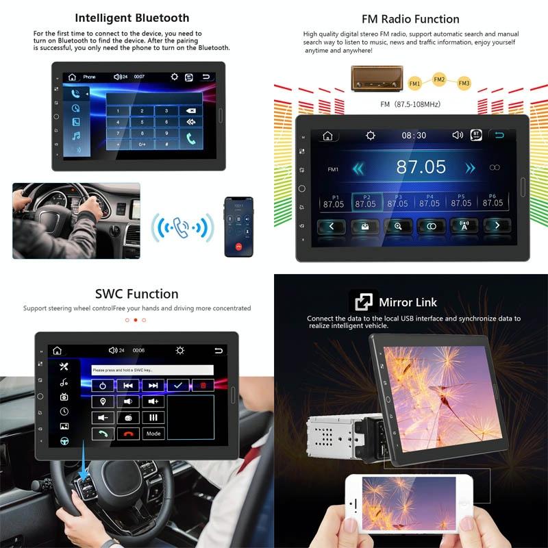 10.1 Inch Full Screen Car Mp5 Player + Ahd Camera