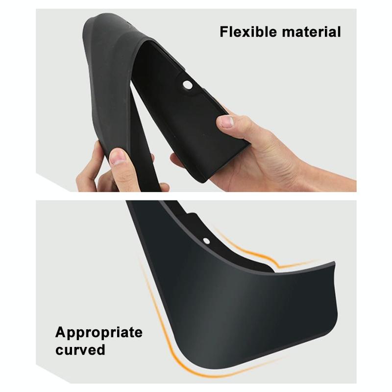 For Nissan Kicks 2017-2022 4Pcs / Set Car Auto Soft Plastic Splash Flaps Fender Guard