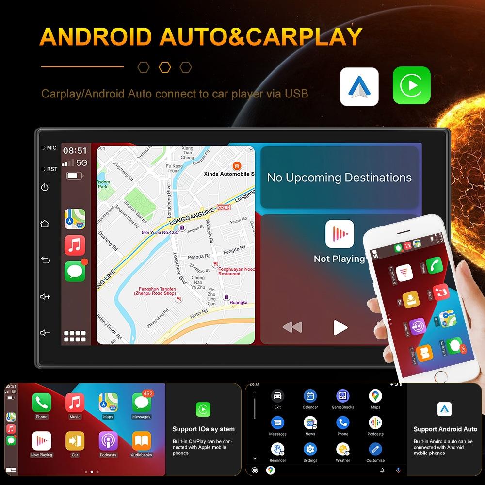 7 Inch Touch Dual Ingot Mp5 Player + Ahd Camera - Universal Bluetooth