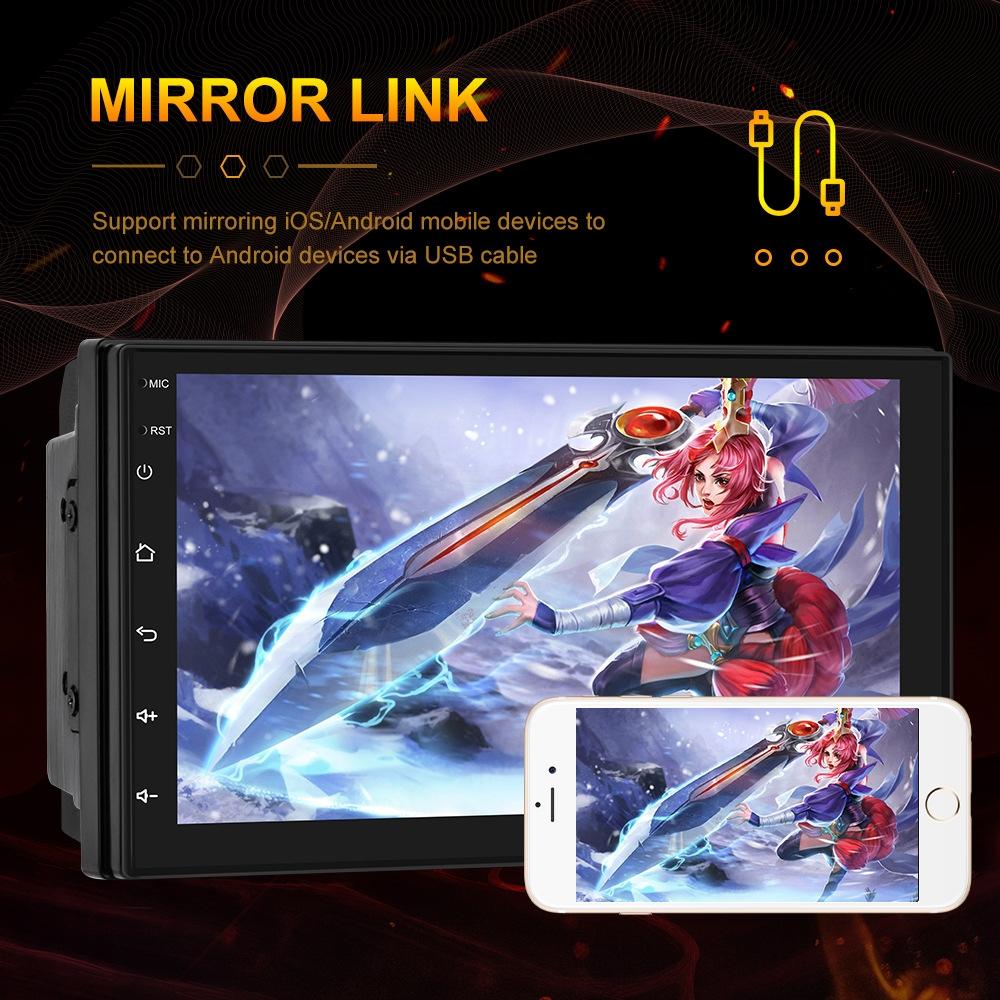 7 Inch Touch Dual Ingot Mp5 Player + Ahd Camera - Universal Bluetooth