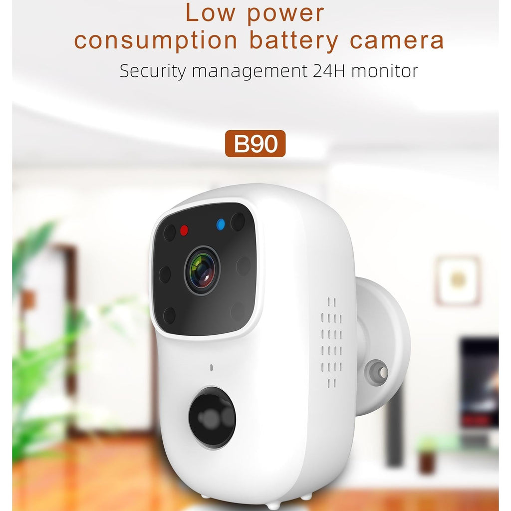 Low-Power Battery Surveillance Camera With Two-Way Intercom And Pir Motion Detection