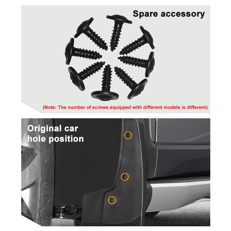 For Volkswagen Caddy 2005 4Pcs / Set Car Auto Soft Plastic Splash Flaps Fender Guard