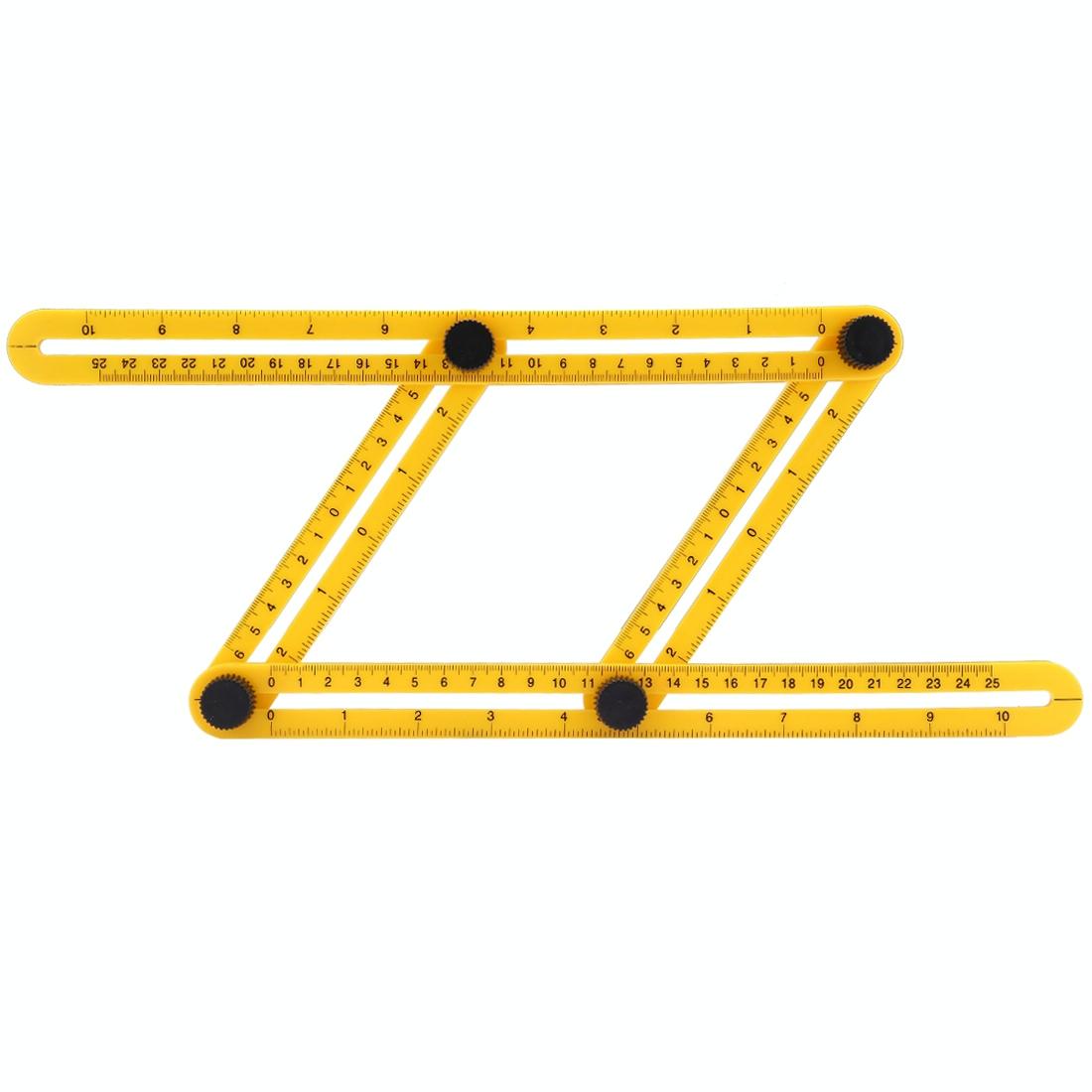 Handy Four-sided Angle Measuring Ruler for Diy Projects