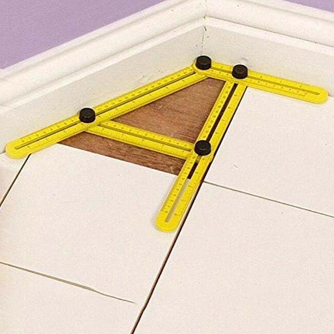 Handy Four-sided Angle Measuring Ruler for Diy Projects