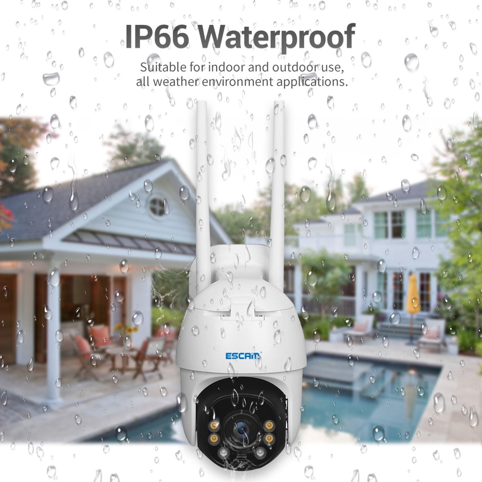 Waterproof Wifi Solar Camera With Night Vision & Motion Detection & Two-Way Audio & Ptz Control