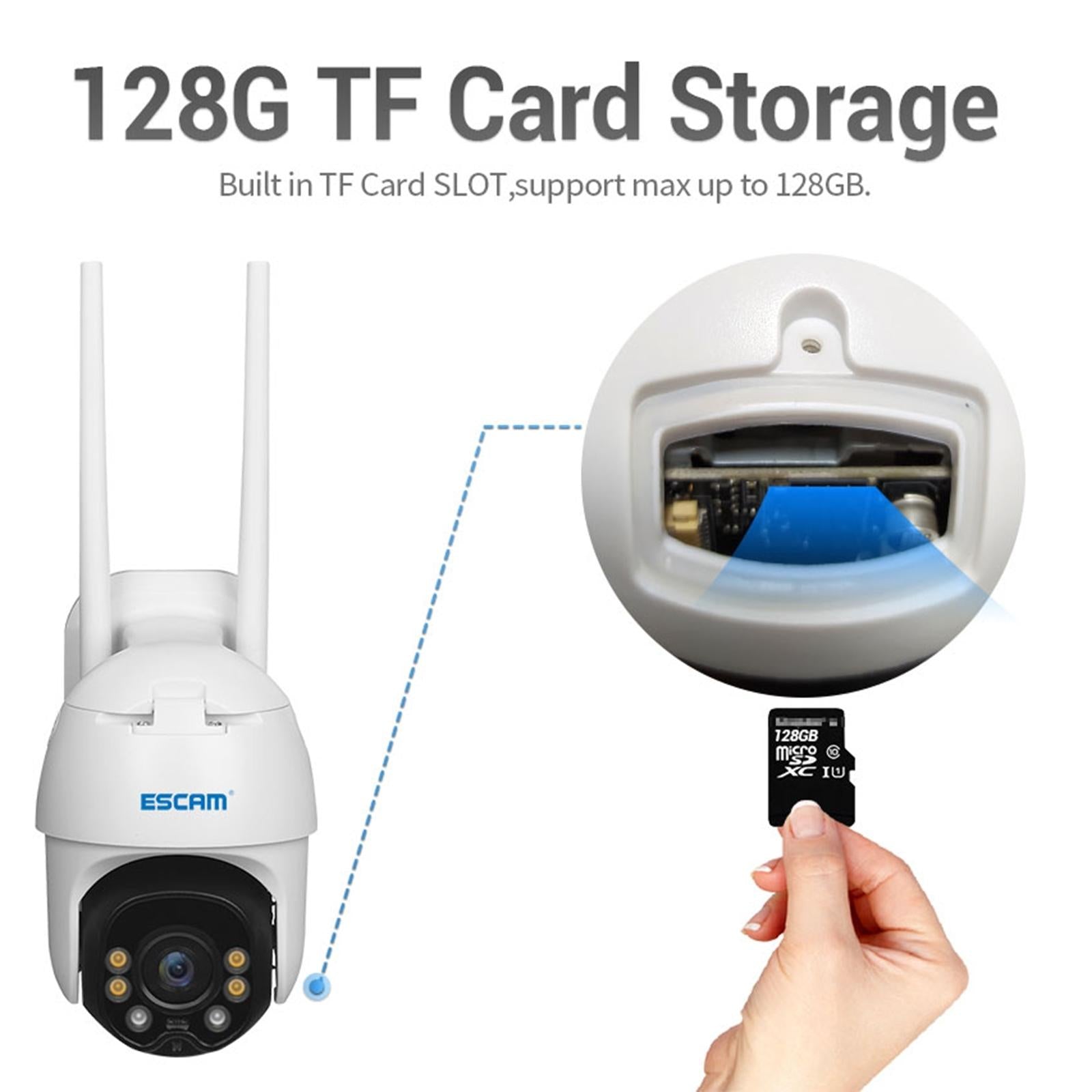 Waterproof Wifi Solar Camera With Night Vision & Motion Detection & Two-Way Audio & Ptz Control