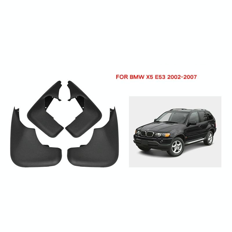 For Bmw X5 E53 2002-2007 4Pcs / Set Car Auto Soft Plastic Splash Flaps Fender Guard