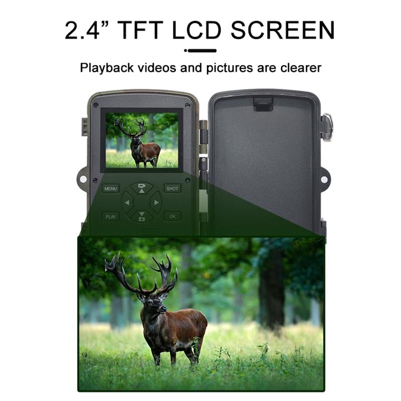 21Mp Hunting Trail Camera With 2.4 Tft Screen