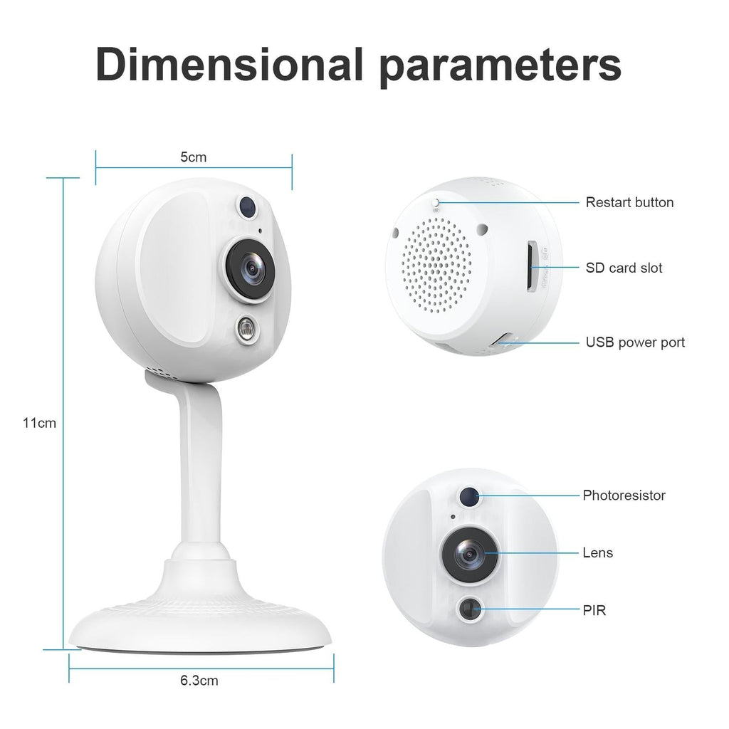 Hd Wifi Camera With Two-Way Voice Intercom For S20 Home Mobile Phone