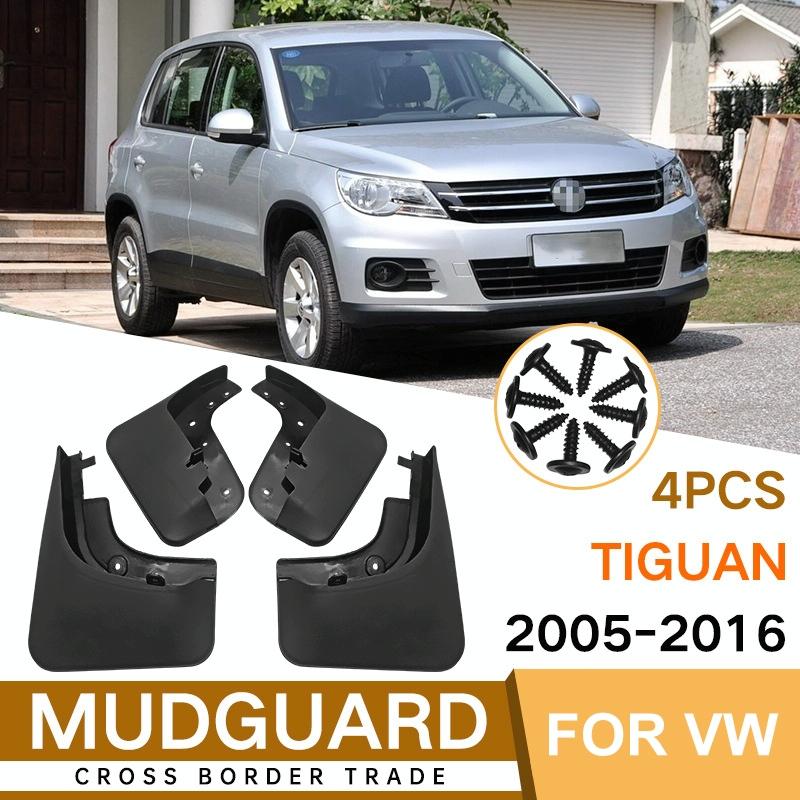For Volkswagen Tiguan 2005-2016 4Pcs / Set Car Auto Soft Plastic Splash Flaps Fender Guard