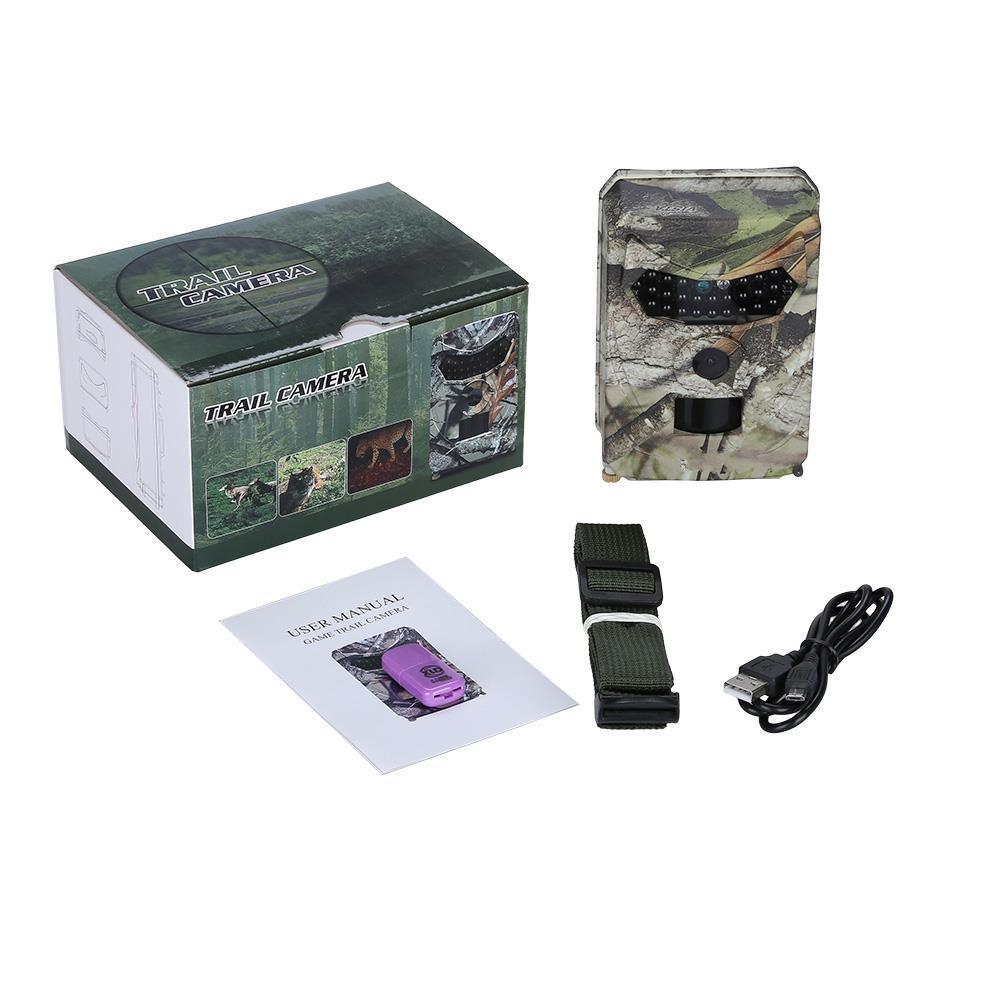 Waterproof Night Vision Hunting Trail Camera With Wide Angle And Pir Sensor