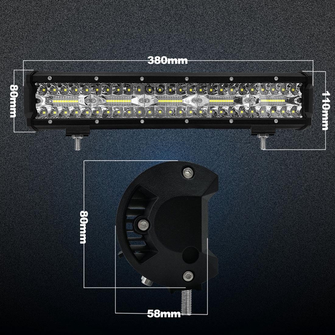 15 Inch 75W 7500Lm 6000K Led Strip Working Refit Off - Road Vehicle Lamp Roof Strip Light