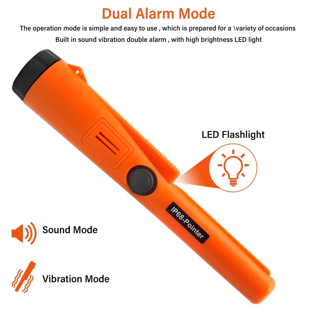 Waterproof Handheld Metal Detector with Positioning Stick - Ip68