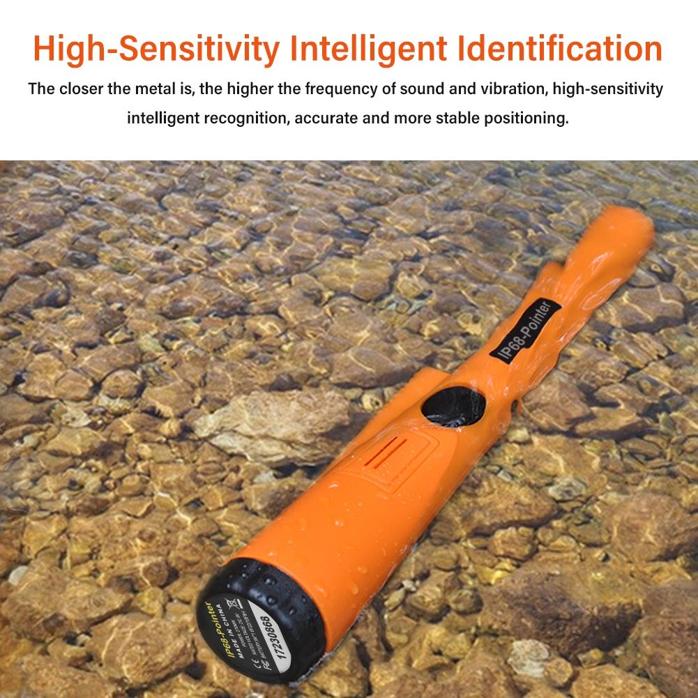 Waterproof Handheld Metal Detector with Positioning Stick - Ip68
