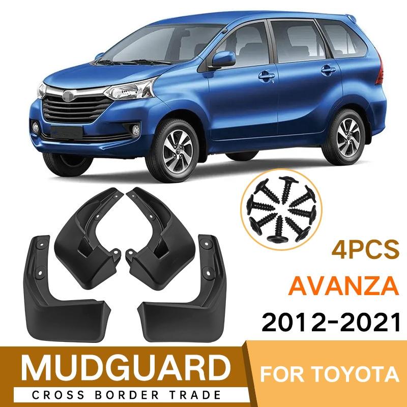 For Toyota Avanza 2012-2021 4Pcs / Set Car Auto Soft Plastic Splash Flaps Fender Guard