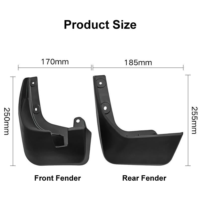 For Toyota Avanza 2012-2021 4Pcs / Set Car Auto Soft Plastic Splash Flaps Fender Guard