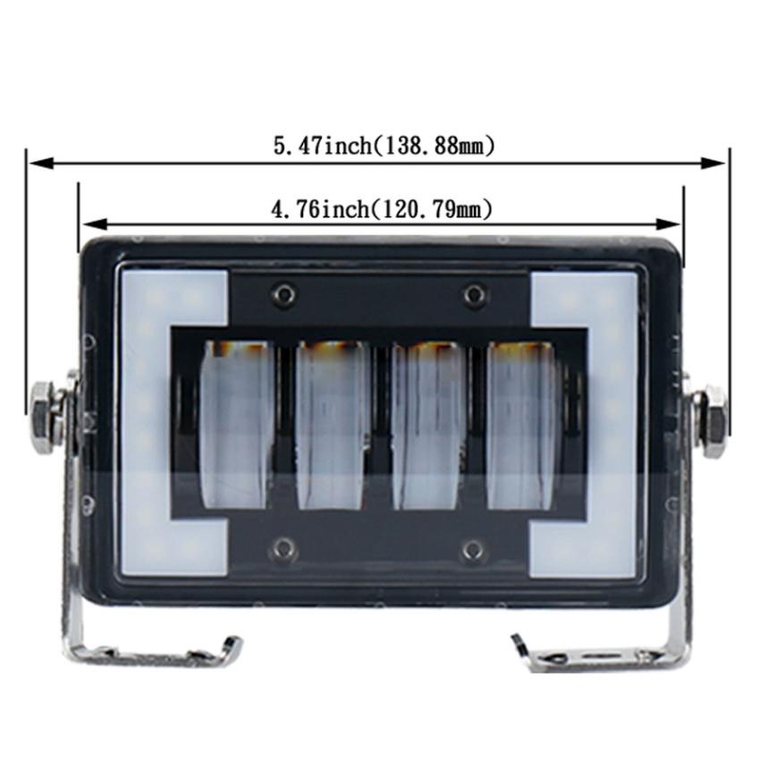 4.76 Inch 24W Dc 12 - 24V 1800Lm Ip67 Car Work Lights / Front Bumper Lights / Roof Lights With Holder