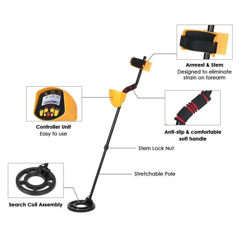High Sensitivity Lcd Metal Detector - Md9020c