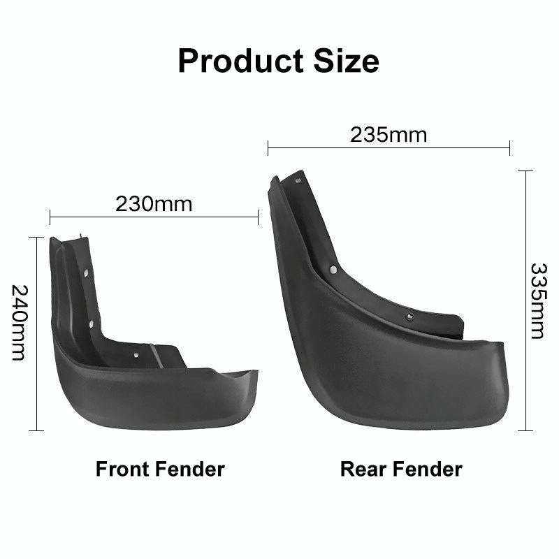 For Volvo Xc60 2014-2017 4Pcs / Set Car Auto Soft Plastic Splash Flaps Fender Guard
