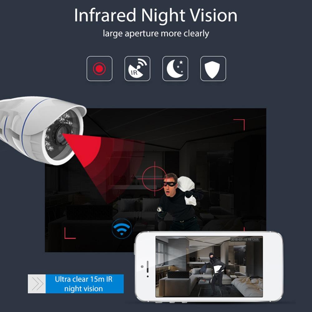 Outdoor Wifi Ip Camera With Night Vision & Remote Control - Waterproof