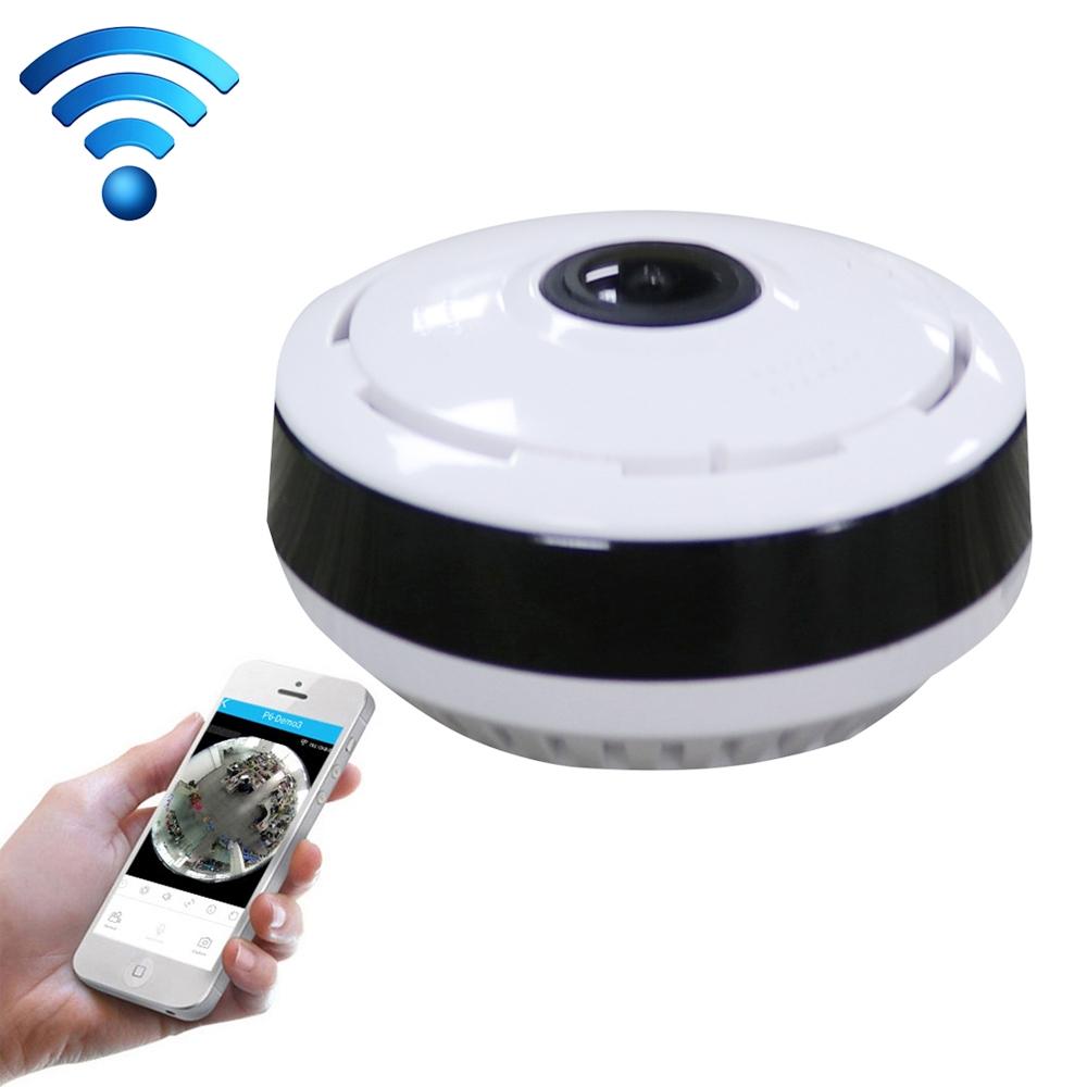 Smart Wireless Wifi Ip Camera With Fisheye Wide Angle Lens - 1.0Mp Tf Card Support Up To 128Gb