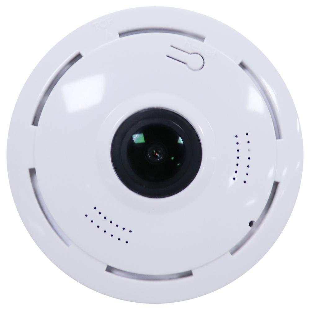 Smart Wireless Wifi Ip Camera With Fisheye Wide Angle Lens - 1.0Mp Tf Card Support Up To 128Gb