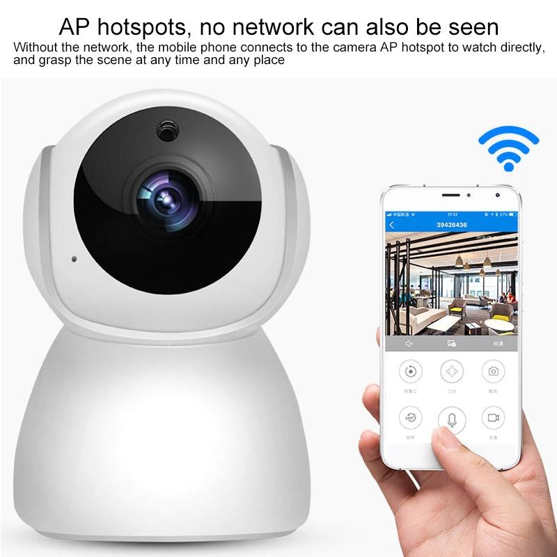 Smart Wifi Camera With Night Vision - 720P Remote Control