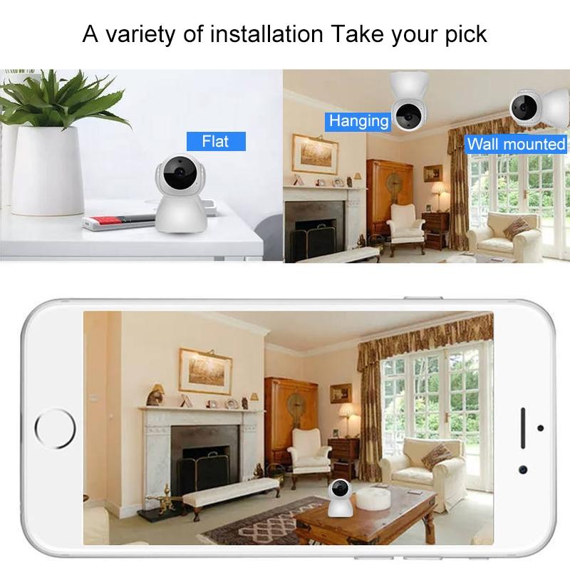 Smart Wifi Camera With Night Vision - 720P Remote Control