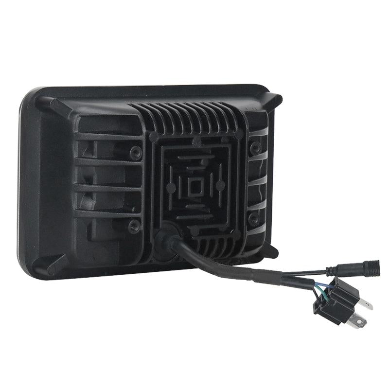 5 Inch 30W Dc 10 - 30V 7200Lm Ip67 Car Led Turn Signal / Headlight With Angel Eyes