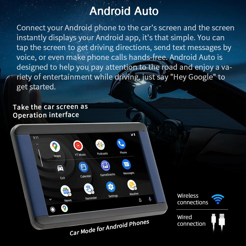 7 Inch Car Mp5 Player With Carplay & Tablet Monitor