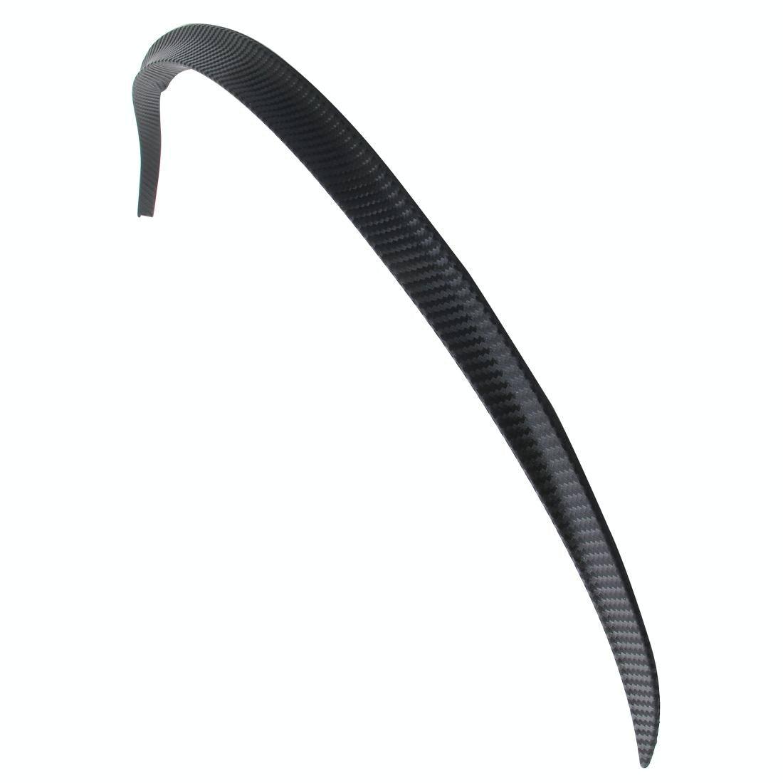 2 Pcs 45Cm Car Stickers Rubber Large Round Arc Strips Universal Fender Flares Wheel Eyebrow Decal Sticker Eyebrow Car-Covers Black Striped Round Arc Strips - 54Cm