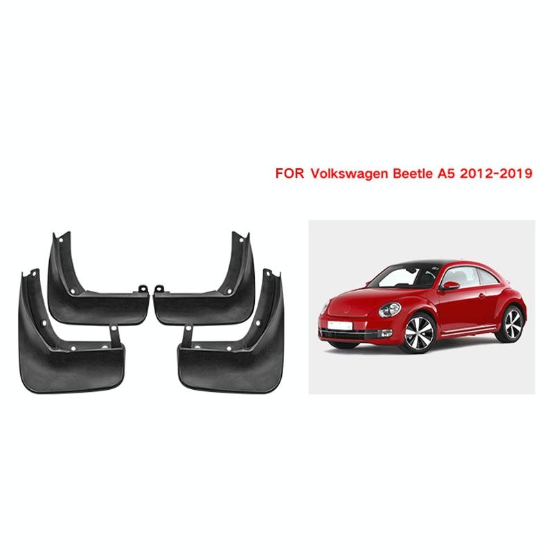 For Volkswagen Beetle 2012-2019 4Pcs / Set Car Auto Soft Plastic Splash Flaps Fender Guard