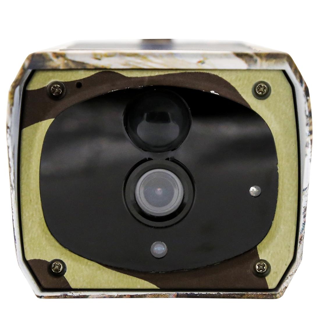 1080P Hd Solar Wifi Camera With Motion Detection & Night Vision - Maple Leaf Pattern