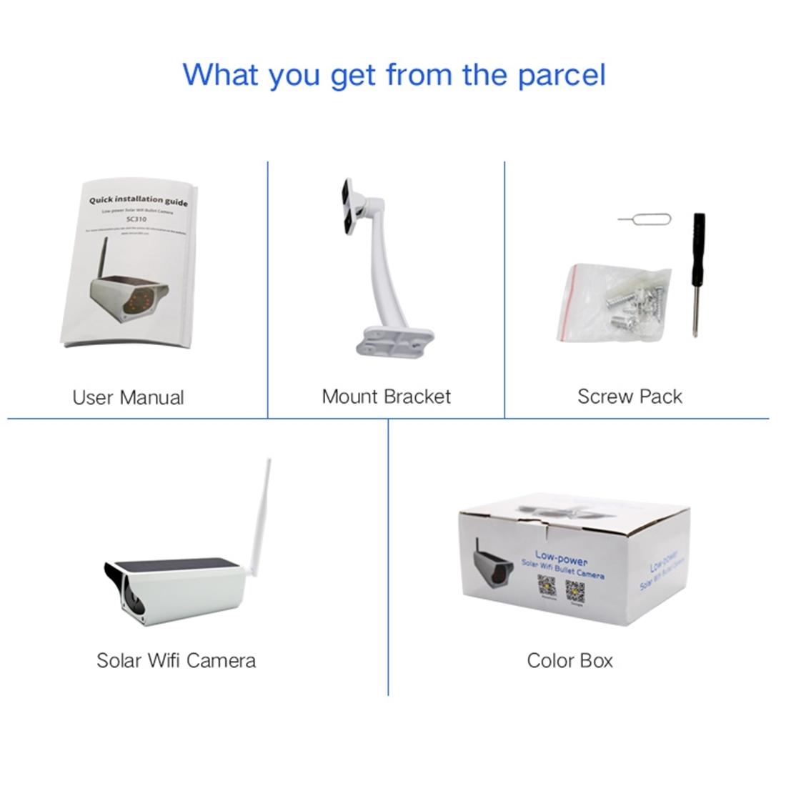 1080P Hd Solar Wifi Camera With Motion Detection & Night Vision - Maple Leaf Pattern