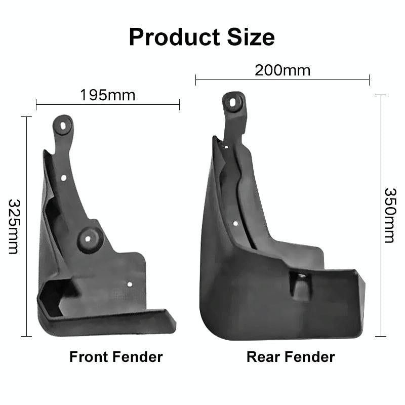 For Toyota Rav4 2019 4Pcs / Set Car Auto Soft Plastic Splash Flaps Fender Guard With Pedal