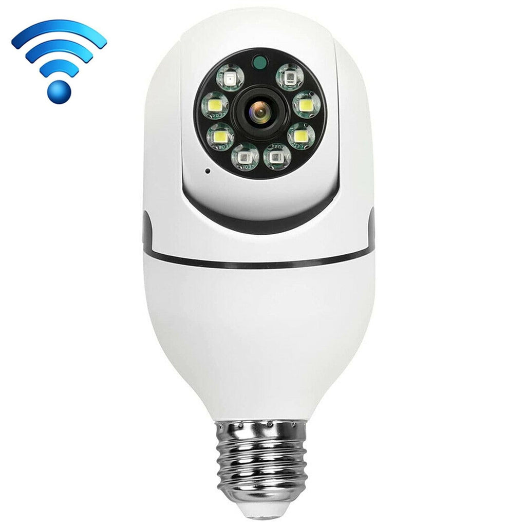 Smart Dual-Band Wifi Outdoor Light Bulb Camera - 1080P Hd Dual Light Source Infrared Night Vision Two-Way Audio Motion Detection Tf Card Support