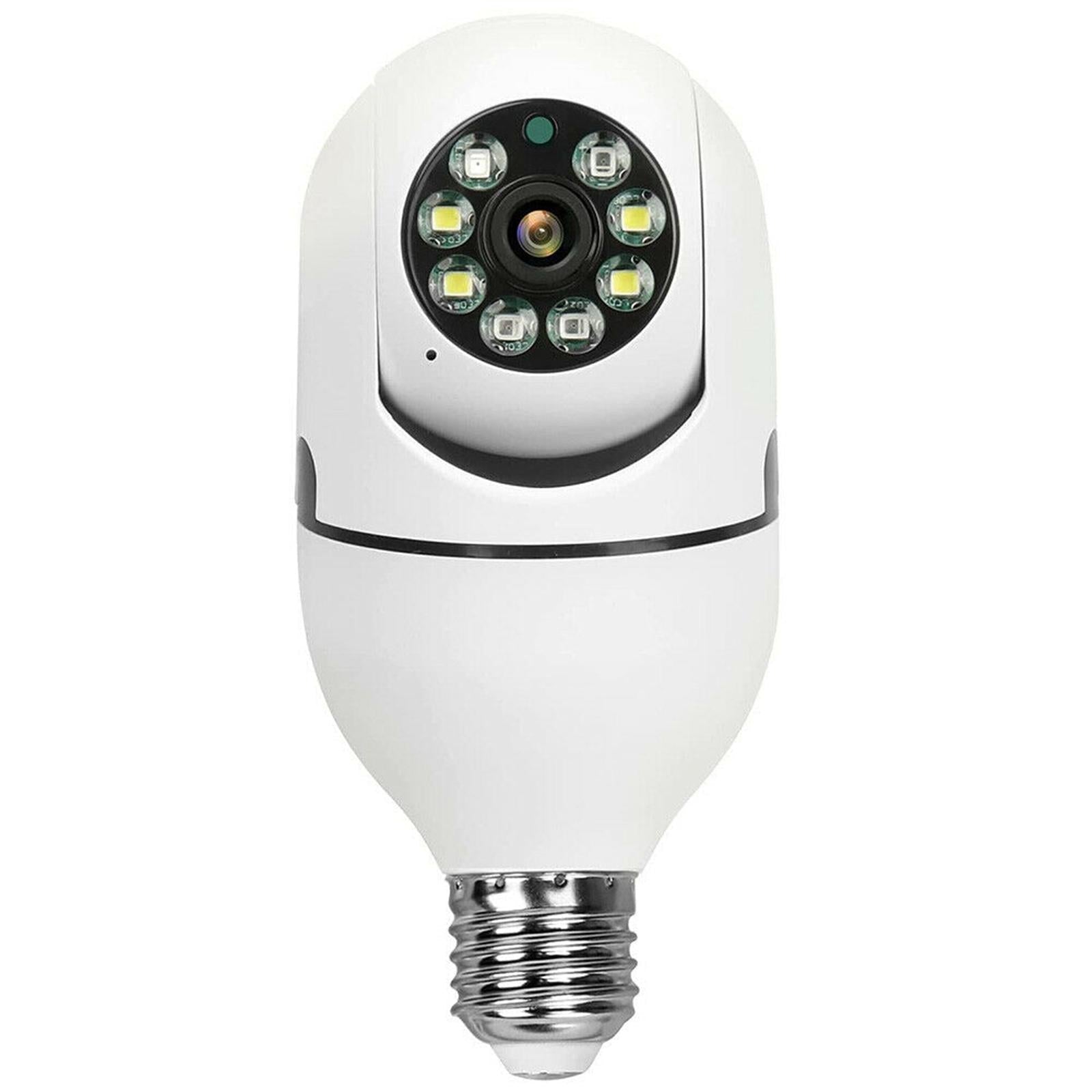 Smart Dual-Band Wifi Outdoor Light Bulb Camera - 1080P Hd Dual Light Source Infrared Night Vision Two-Way Audio Motion Detection Tf Card Support