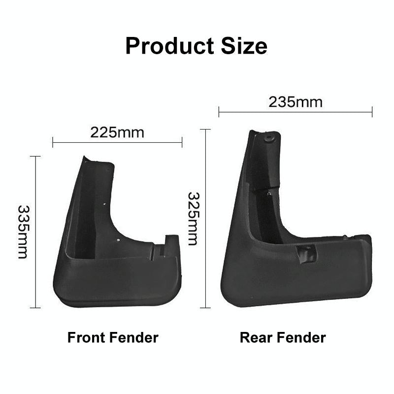 For Mitsubishi Outlander 2015-2019 4Pcs / Set Car Auto Soft Plastic Splash Flaps Fender Guard