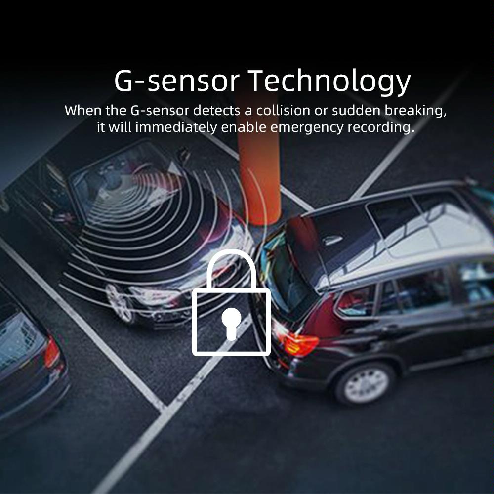 Hd 1080p Dual Camera Car Recorder with 4 Ips Screen and 170 Degree Wide Angle