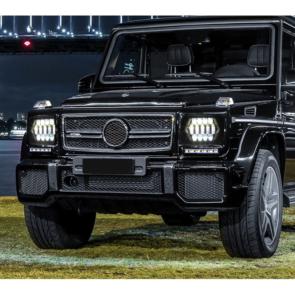 7 Inch H4 Dc 9V - 30V 3000Lm 6000K 30W Ip67 8Led Lamp Beads Car Square Shape Led Headlight Lamps For Jeep Wrangler