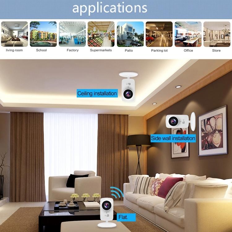 Smart Wireless Wifi Ip Camera With 1.0Mp Two-Way Audio Motion Detection & Night Vision