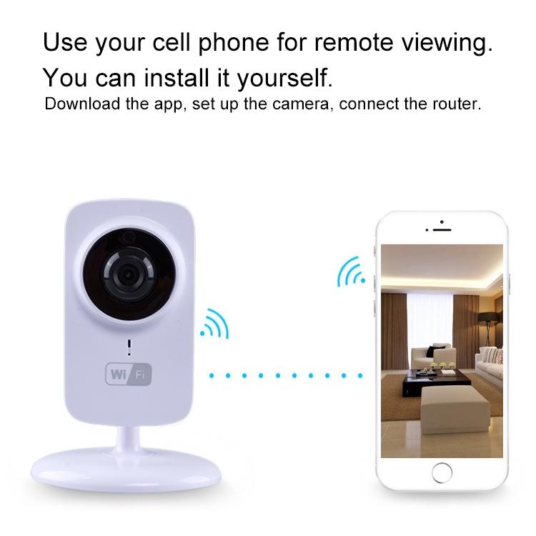 Smart Wireless Wifi Ip Camera With 1.0Mp Two-Way Audio Motion Detection & Night Vision