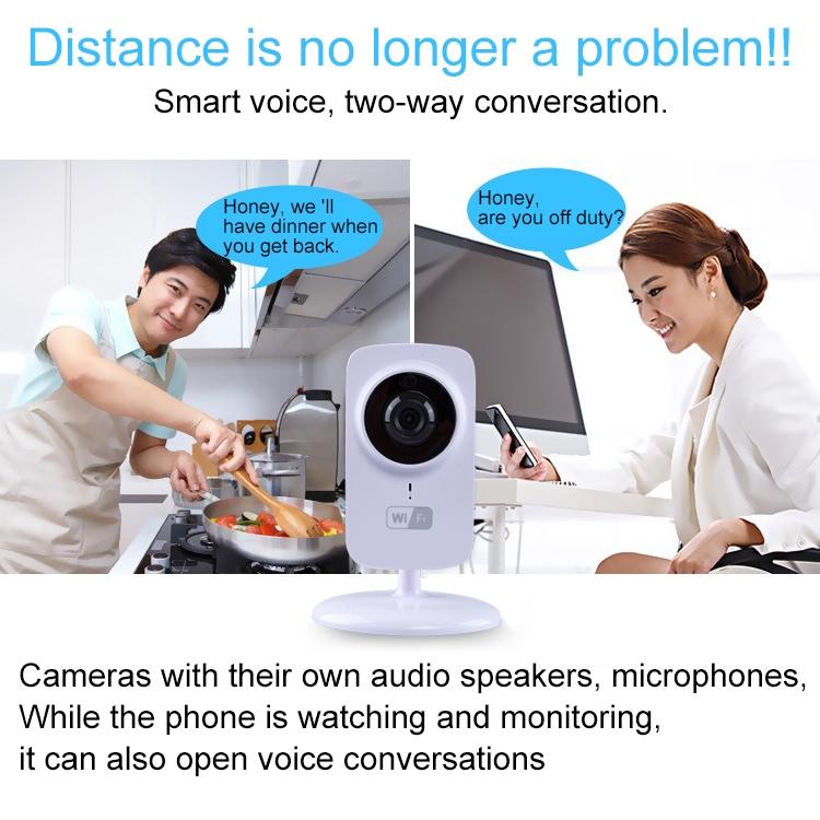 Smart Wireless Wifi Ip Camera With 1.0Mp Two-Way Audio Motion Detection & Night Vision