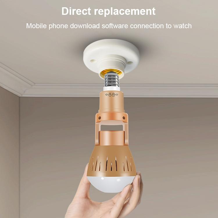 Universal Panoramic Light Bulb Camera - Hd Monitoring