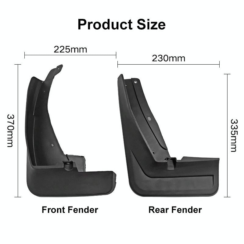 For Volkswagen Tiguan Lr-Line 2018-2020 4Pcs / Set Car Auto Soft Plastic Splash Flaps Fender Guard