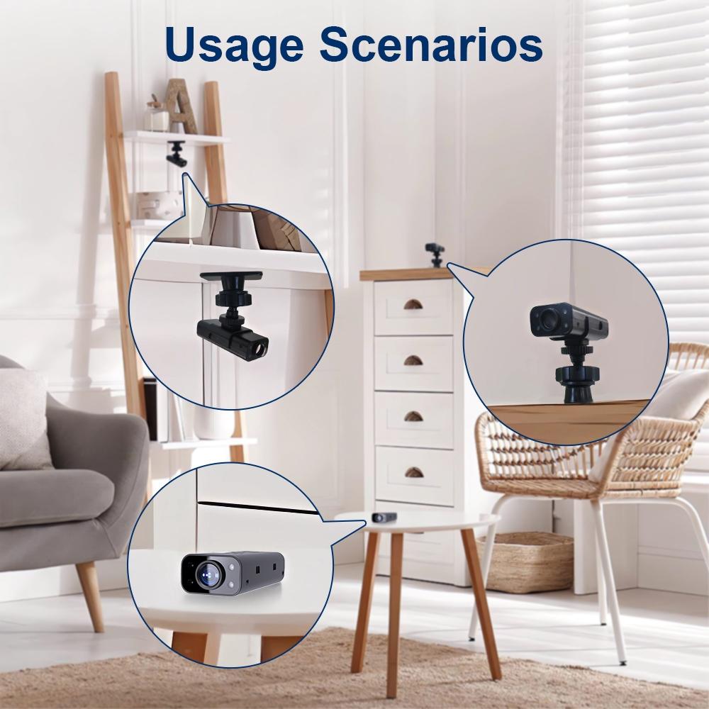 Smart Wifi Camera With Infrared Night Vision - 720P Black