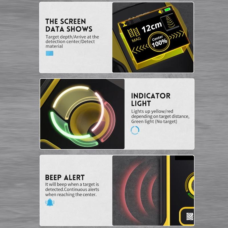Wall Wire and Rebar Detector - Multifunctional