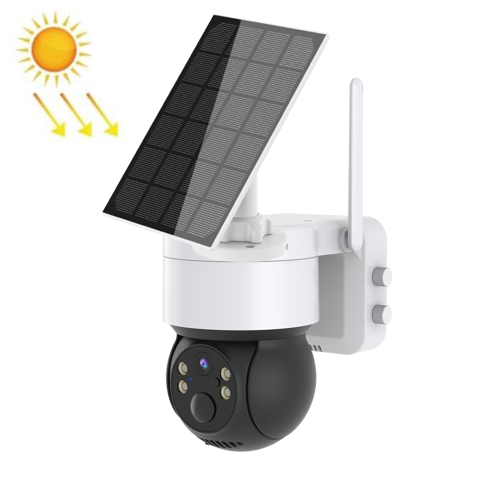 Wireless Solar Camera - 2Mp Hd Ip66 Waterproof - White