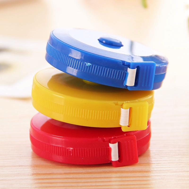 4-pack Mini Retractable Tape Measure - 1.5m Plastic Cute Automatic (random Color Delivery)